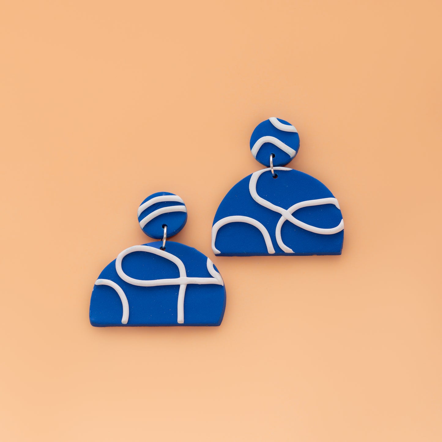 Oversize Pacific Blue Ocean Earring - Thaiane Handmade Jewelry