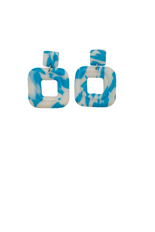 Load image 1 in gallery view. Square Classic Earrings