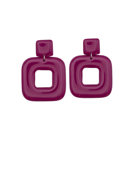 Load image 1 in gallery view. Square Classic Earrings