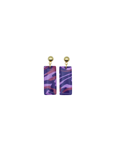 Load image 1 in gallery view. Rectangle Long Earrings
