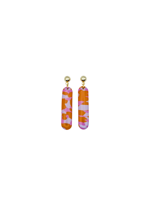 Load image 1 in gallery view. Slim Bar  Earrings