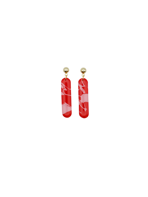 Load image 1 in gallery view. Slim Bar  Earrings