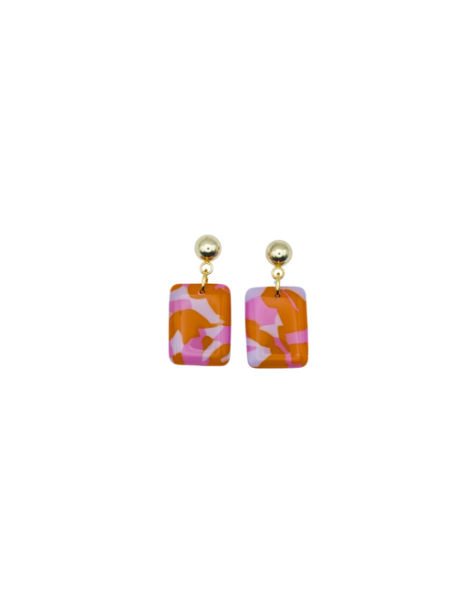 Load image 1 in gallery view. Rectangle Geometric Earrings