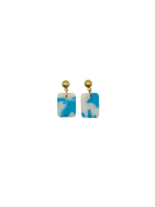 Load image 1 in gallery view. Rectangle Geometric Earrings