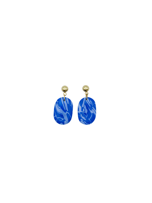 Load image 1 in gallery view. Oval Earrings