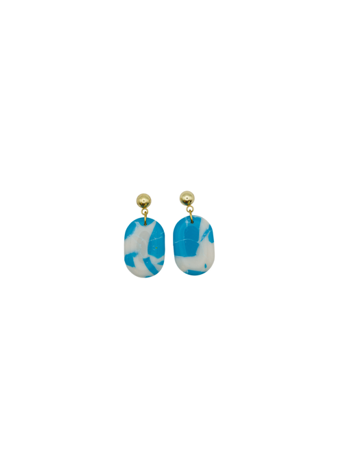 Load image 1 in gallery view. Oval Earrings
