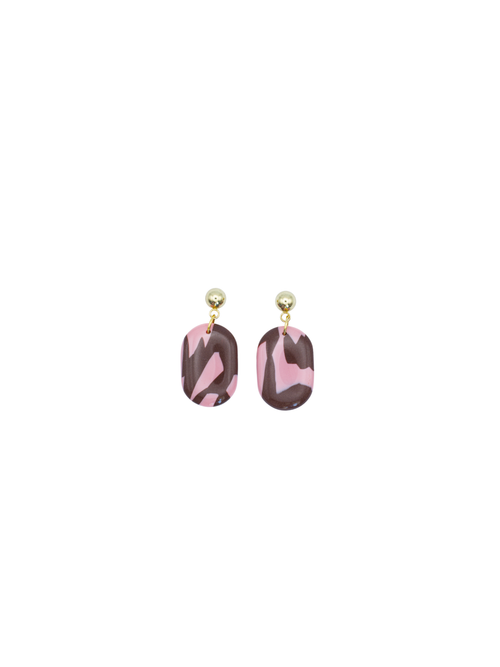 Load image 1 in gallery view. Oval Earrings