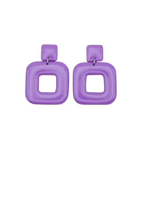 Load image 1 in gallery view. Square Classic Earrings