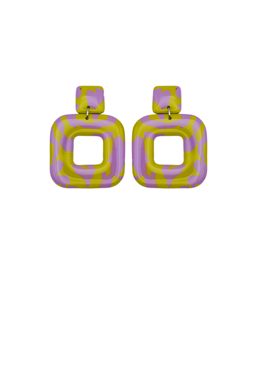 Load image 1 in gallery view. Square Classic Earrings