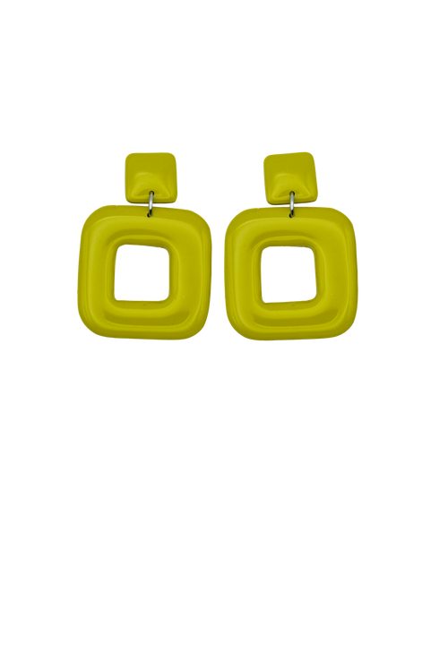Load image 1 in gallery view. Square Classic Earrings