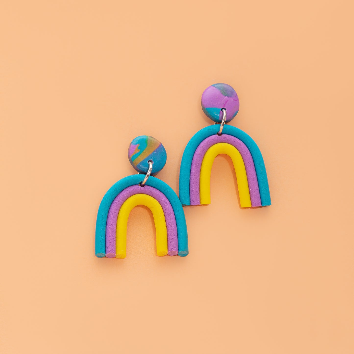 Cute Mini Rainbow Earrings in three colours - Thaiane Handmade Jewelry 