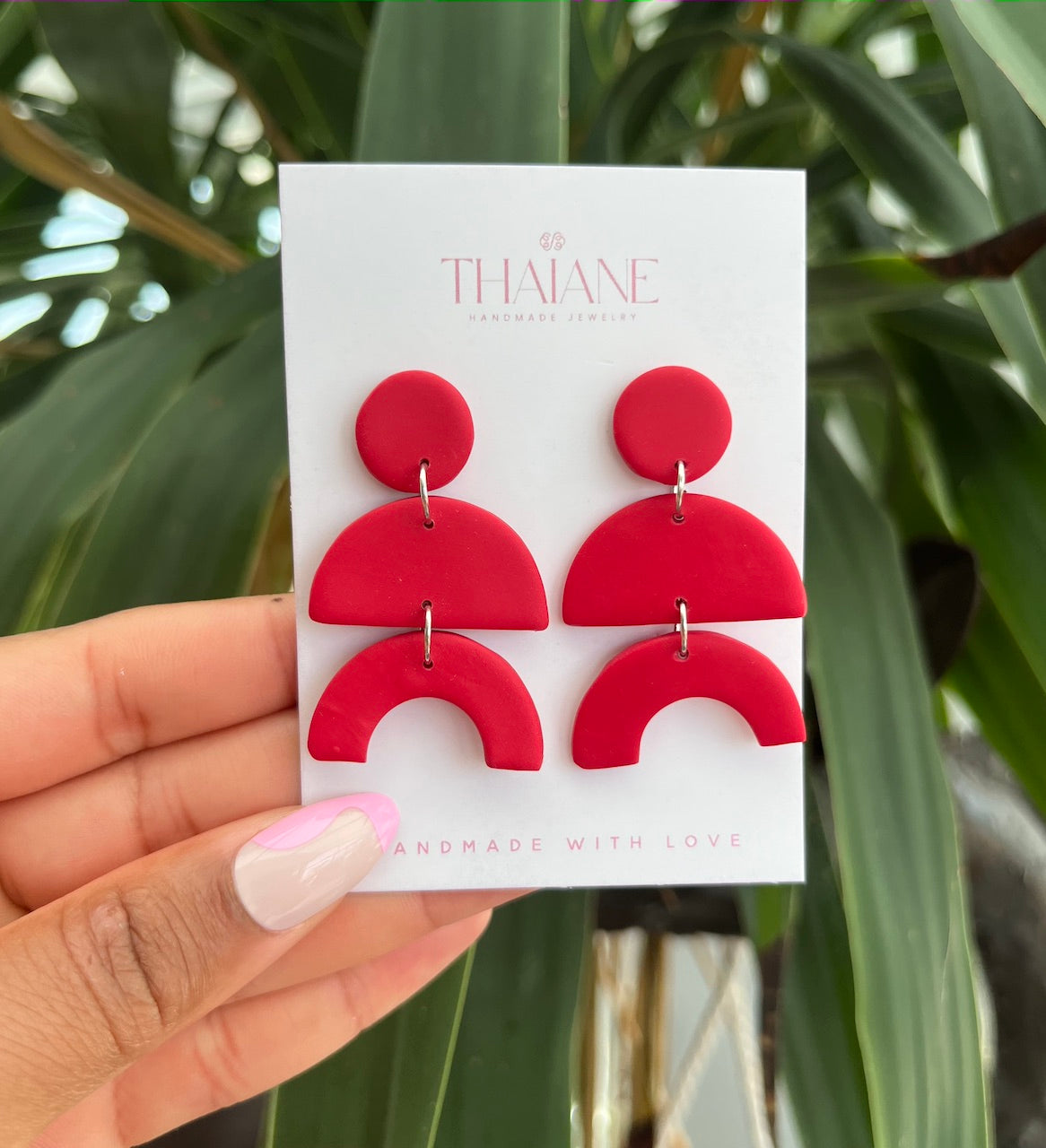 Youthful Arch Polymer Clay Earring - Thaiane Handmade Jewelry 